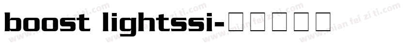 boost lightssi字体转换